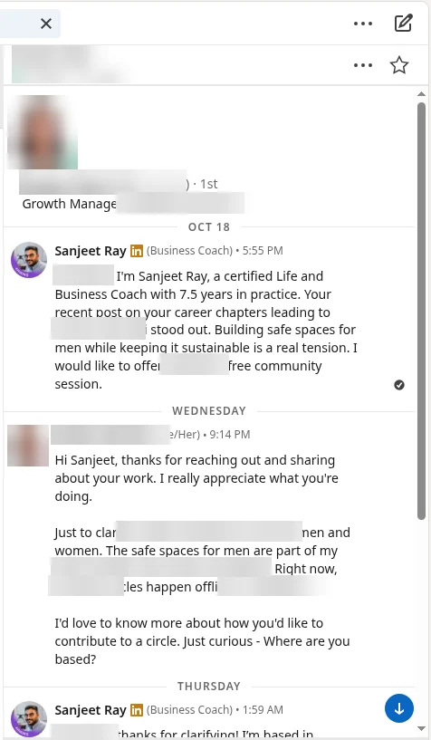 Growth Manager, nonprofit: asks how to work together